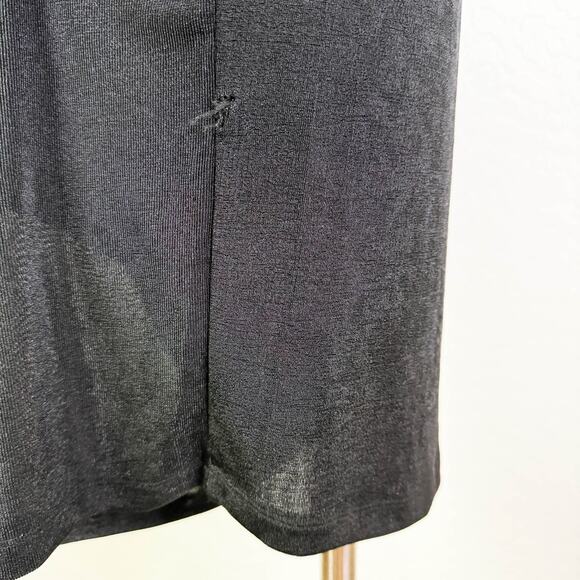 Alexa Admor Rosalie Long Sleeve Draped Shift Dress Black Whimsigoth sz XL FLAW - Picture 12 of 12